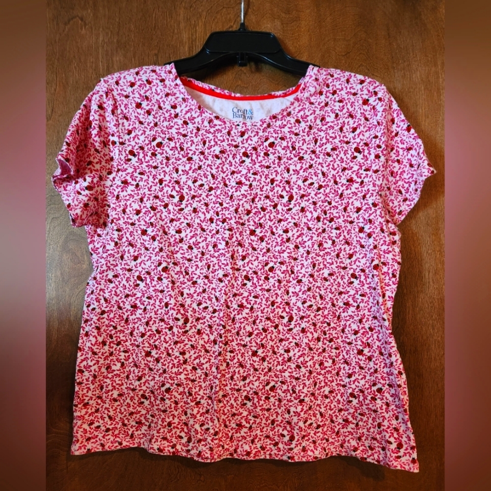Croft & Barrow Ladybug T-Shirt 🐞Size L